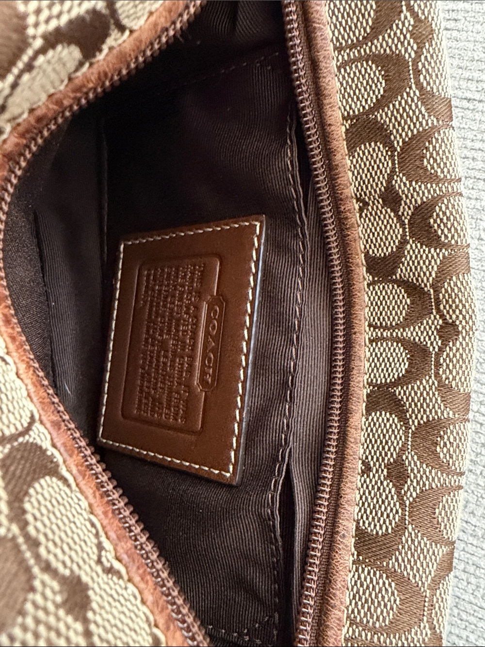 Coach Brown Signature Mini Shoulder Bag - Picture 6 of 12